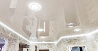 Натяжной ПВХ потолок Усть-Кут, цена от 2090 руб.